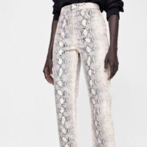POL Snakeskin Print Jeans